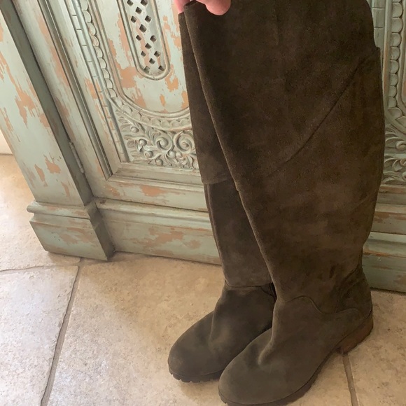 Shoes - Lucky brand suede over the knee boots 8.5